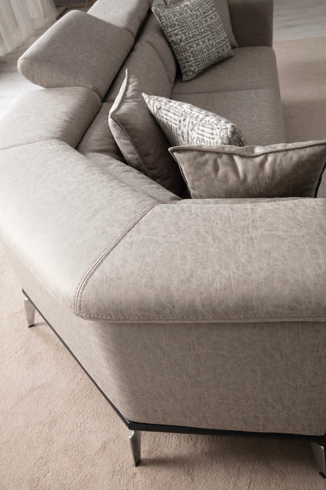 Ecksofa Boss mit Elektrobettfunktion