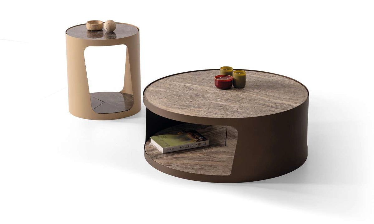 Tosia – Couchtisch & Beistelltisch Set mit echtem Marmor