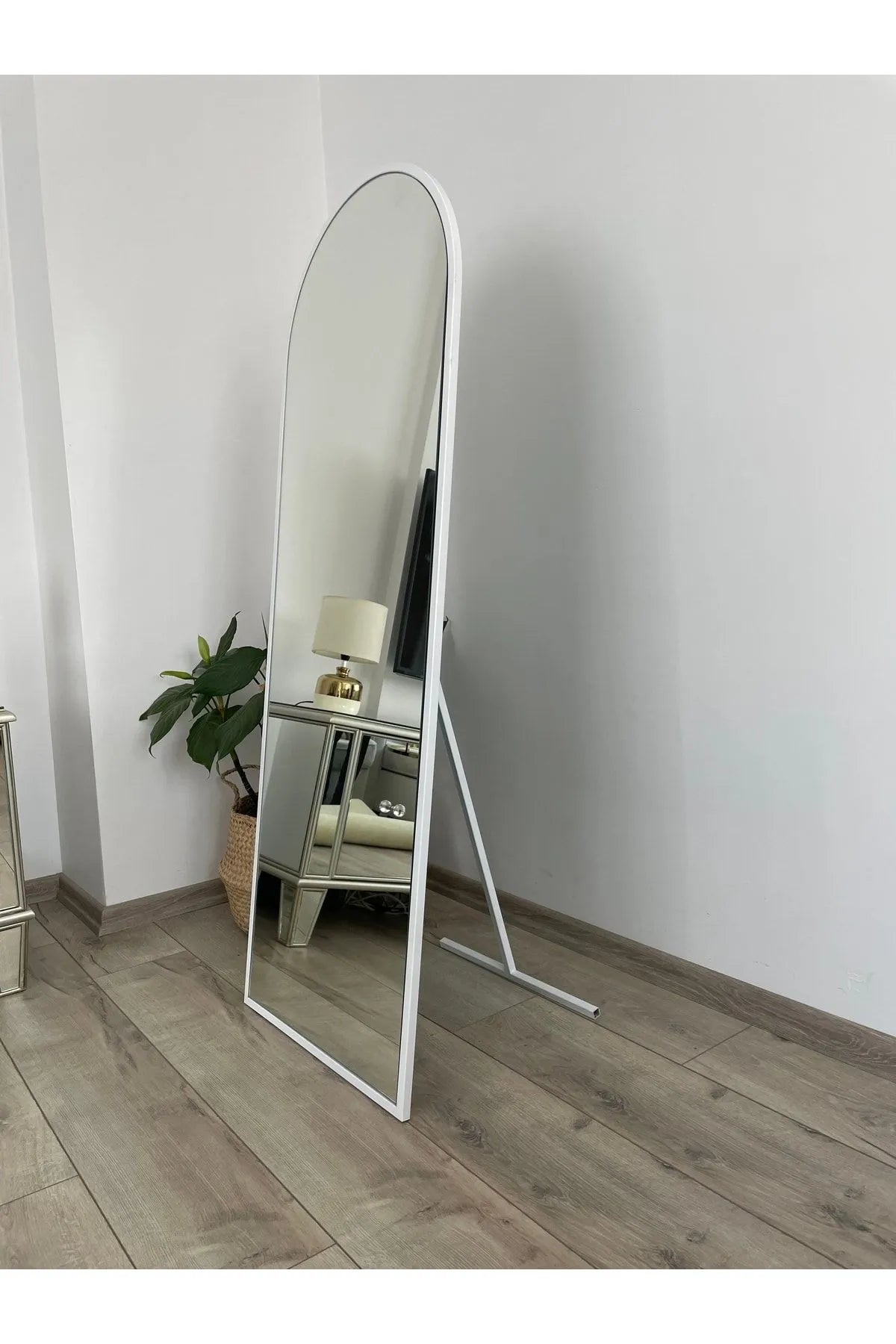 Luna Runder Designspiegel – 50x140 cm