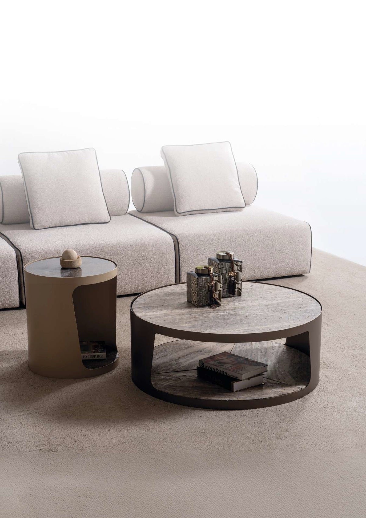 Tosia – Couchtisch & Beistelltisch Set mit echtem Marmor