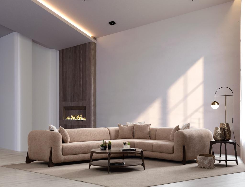 Ecksofa Puffy mit Elektrobettfunktion