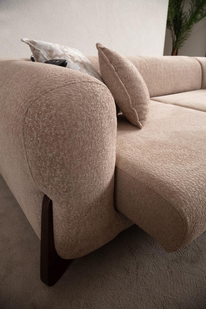 Ecksofa Puffy mit Elektrobettfunktion