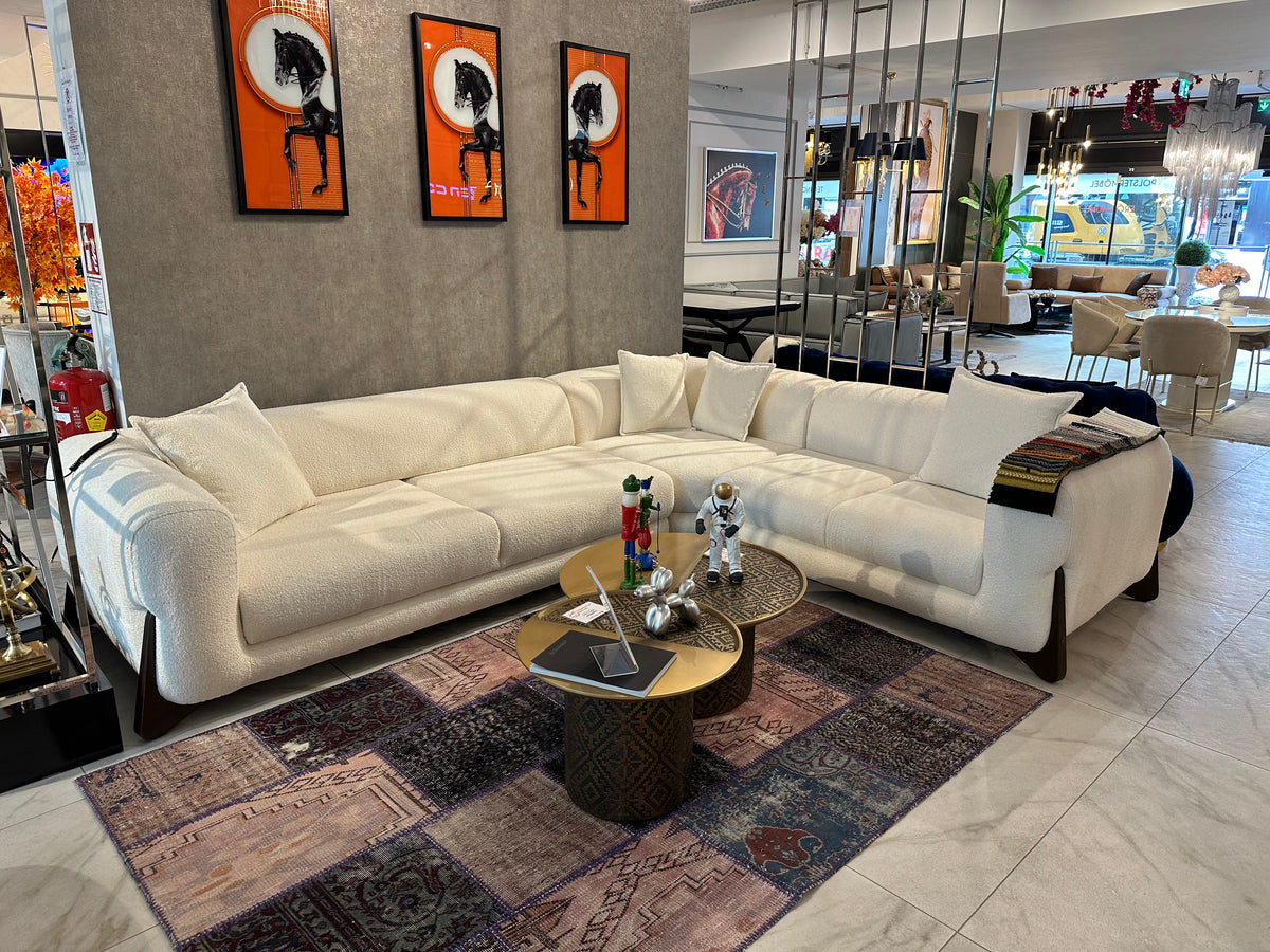 Ecksofa Puffy mit Elektrobettfunktion