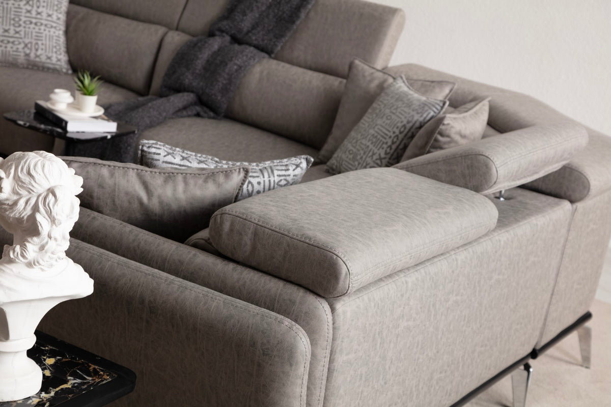 Ecksofa Boss mit Elektrobettfunktion
