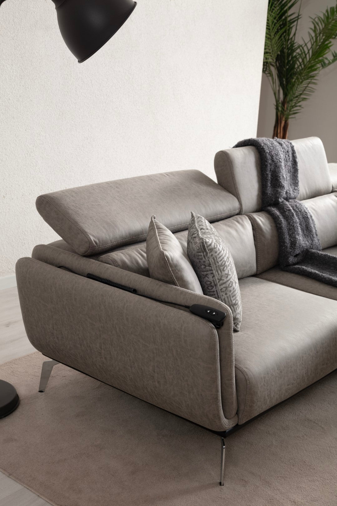 Ecksofa Boss mit Elektrobettfunktion