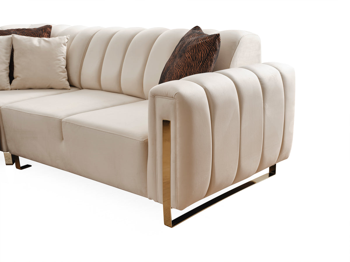Ecksofa Diesel mit Elektrobettfunktion (Spalten)