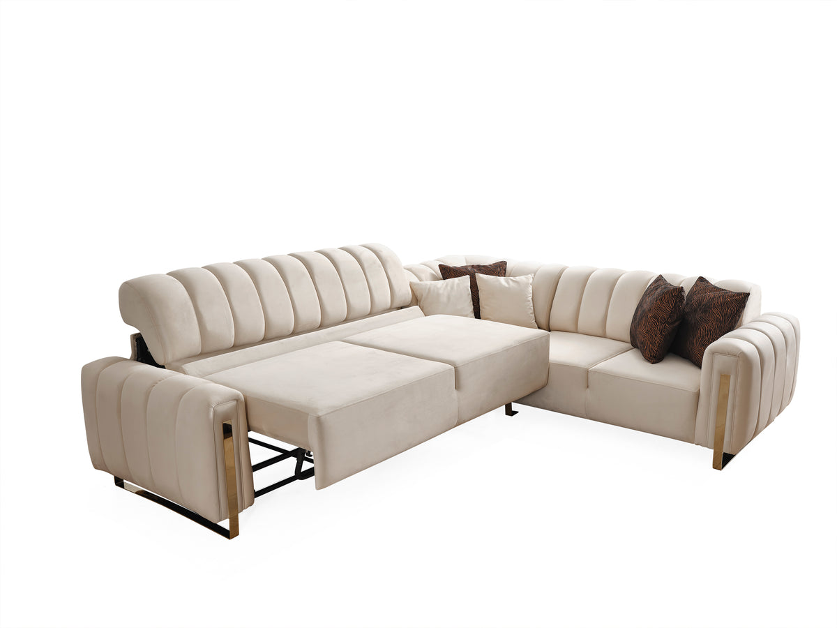 Ecksofa Diesel mit Elektrobettfunktion (Spalten)