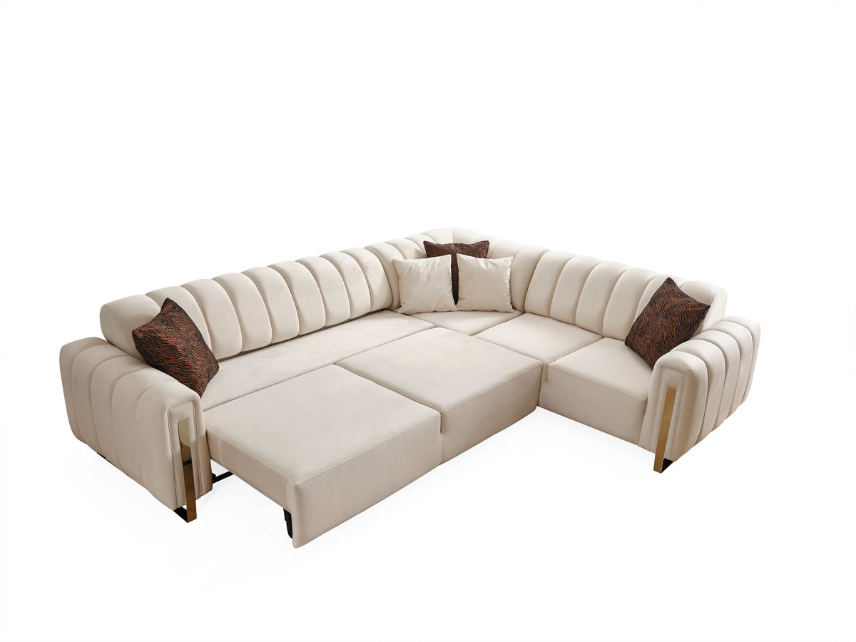 Ecksofa Diesel mit Elektrobettfunktion (Spalten)
